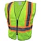 Ge Green Safety Vest W/Contrast TRIMS -2 POCKETS  2XL GV078G2XL - alternate 1